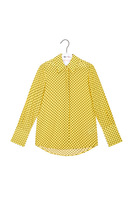 Sunny yellow polka dot print shirt image