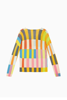 Multicoloured rectangle printed sweater  image