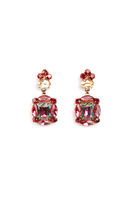 Sparkly Hot Pink and Iridescent Earrings  image