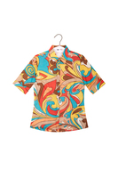 Retro swirl print shirt  image