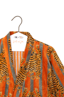 Tiger Print Velvet Overcoat  image
