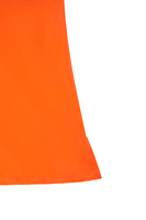 Sunset orange silk camisole with lace trim image