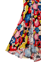 Multicoloured floral print gown  image