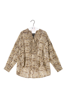 Brown Ditsy Floral Print Blouse  image