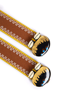 Caramel Brown and Yellow Elasticated Belt  image