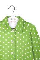 Apple Green Polka Dot Overcoat image