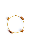 Iridescent and Honey Bangle Bracelet image