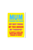 Mum Thanks for Being… Card  image
