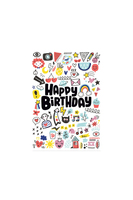 Biglietto "Happy Birthday" con Scarabocchi image