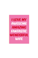 I Love My Wife Card  image