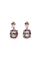 Sparkly Violet and Clear Earrings  image