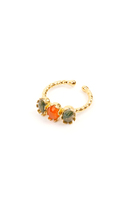 Green and Orange Stone Ring  image