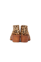 Leopard print ponyskin ankle boots image