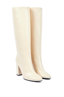 Ivory Leather Boots image