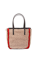Fluffy teddy textured tote bag image