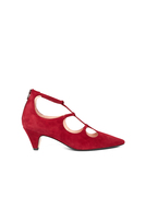 Carmine suede mary janes image