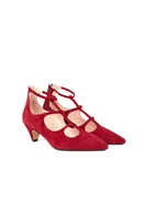 Carmine suede mary janes image