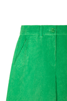 Pantaloni verde neon in velluto a coste image