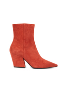 Burnt orange suede ankle boots image