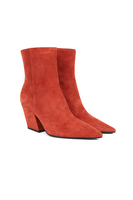 Burnt orange suede ankle boots image