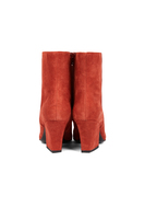 Burnt orange suede ankle boots image