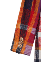 Multicoloured Checked Tweed Coat image