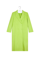 Lime green long coat image