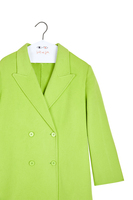 Lime green long coat image