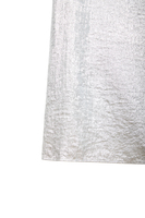 Silver metallic midi dress image