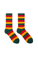 Multicoloured striped ribbed socks image