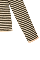 Khaki and ivory striped sweater  image