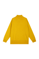 Mustard oversized turtleneck sweater image