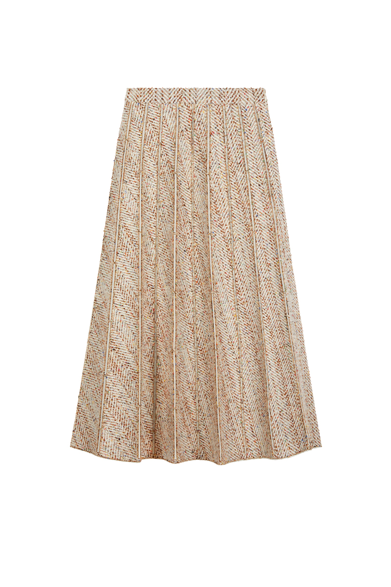 Ivory hotsell tweed skirt