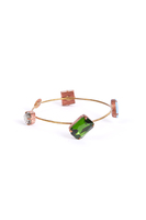 Sky blue, pink and green bangle bracelet image