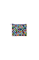 Multicoloured checkerboard coin purse image