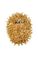 Gold metallic spiky shibori bag image