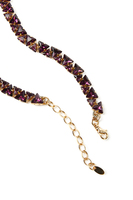 Midnight purple triangle necklace image