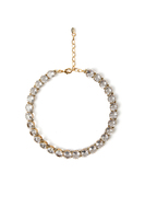 Collana corta in cristallo trasparente image
