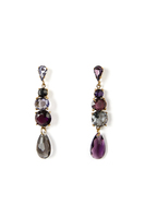 Violet slim drop earrings image