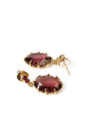 Violet and red drop earrings image