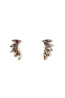 Lilac and rose leaf earrings image