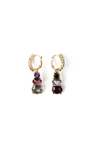 Grape and Violet Drop Earrings image