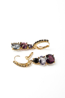 Grape and Violet Drop Earrings image