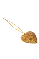 Small golden metallic heart ornament image