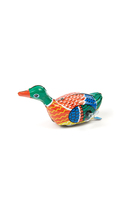 Swimming duck wind up tin toy image
