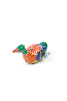 Swimming duck wind up tin toy image