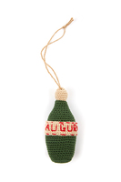 Champagne bottle crochet Ornament image