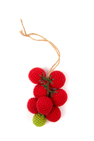 Tomato vine crochet ornament image