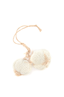 Garlic bulb crochet ornament image