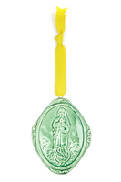 Green Madonna Immacolata Small Medallion image